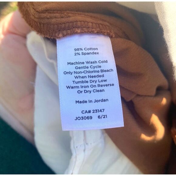 Talbots Brown Corduroy Demi Boot Cut Pants - Picture 8 of 8